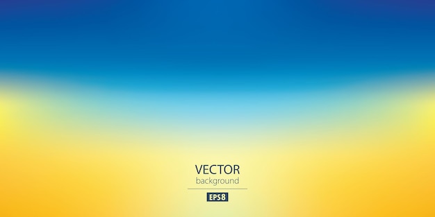 Fondo de vector degradado azul y amarillo