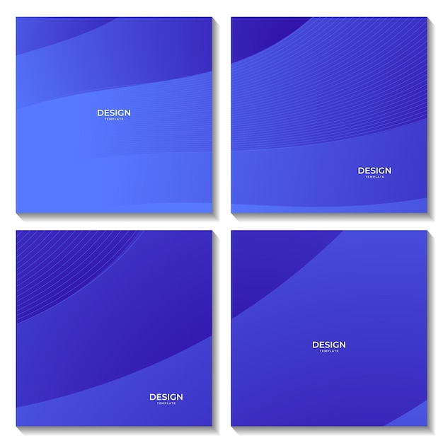 fondo de vector degradado de onda azul simple moderno