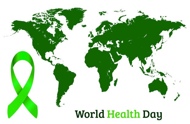 Fondo de vector de día mundial de la salud