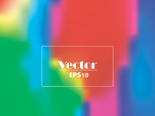 Fondo de vector digital degradado de vector borrosa multicolor