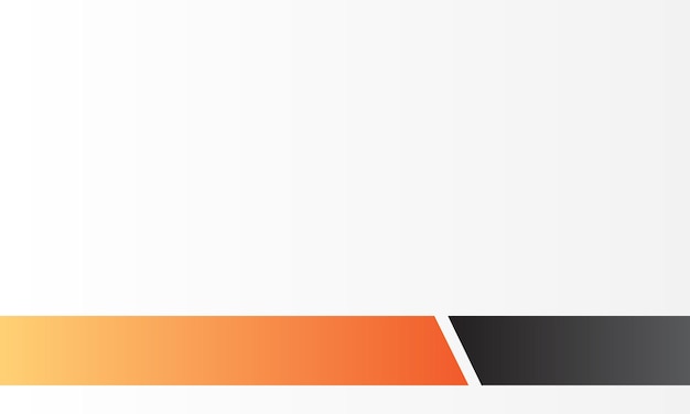Fondo de Vector de diseño de fondo de forma de línea moderna blanco negro naranja para presentación de negocios