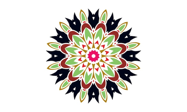 fondo de vector de diseño de mandala de lujo diseño de patrón floral abstracto vintage