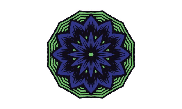 fondo de vector de diseño de mandala de lujo diseño de patrón floral abstracto vintage