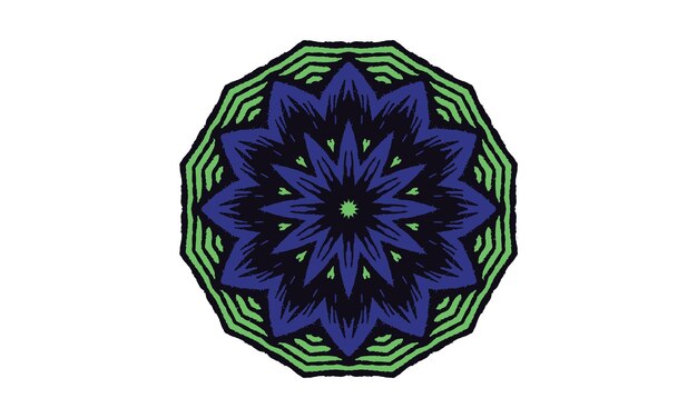 fondo de vector de diseño de mandala de lujo diseño de patrón floral abstracto vintage