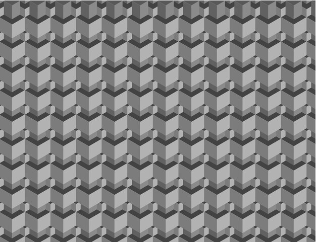 Fondo de vector de diseño de patrón de forma geométrica cúbica transparente metálico ligero 3d de nuevo estilo