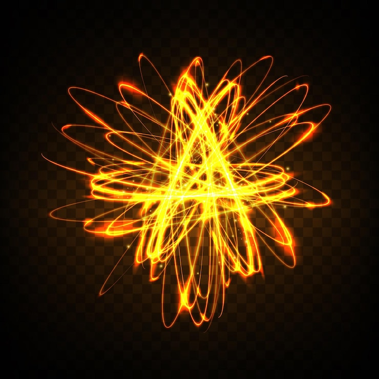 Vector fondo de vector de efecto de líneas espirales brillantes doradas eps10 efecto de movimiento de velocidad de luz abstracto sendero ondulado brillante pintura de luz sendero de luz vector eps10