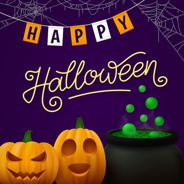 Fondo de vector de Feliz Halloween