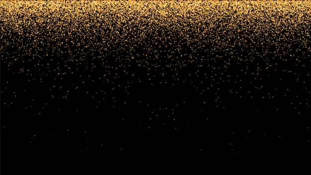Fondo de vector festivo con brillo dorado y confeti para celebración navideña.