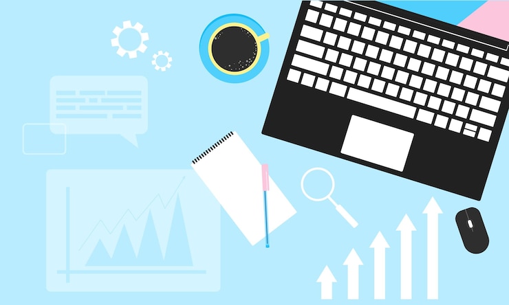 Vector fondo de vector de finanzas empresariales. concepto de finanzas, ilustración vectorial de diseño plano.