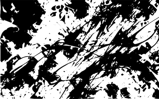 Fondo de Vector de forma caótica de textura negra grunge abstracto