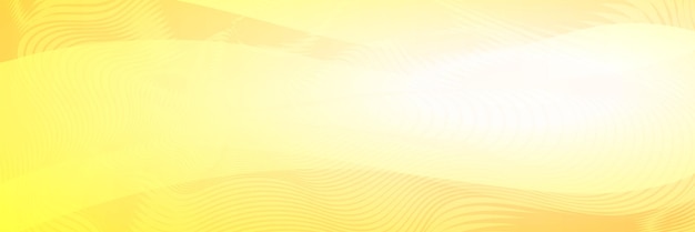 Fondo de vector, formas onduladas, banner, tonos de amarillo