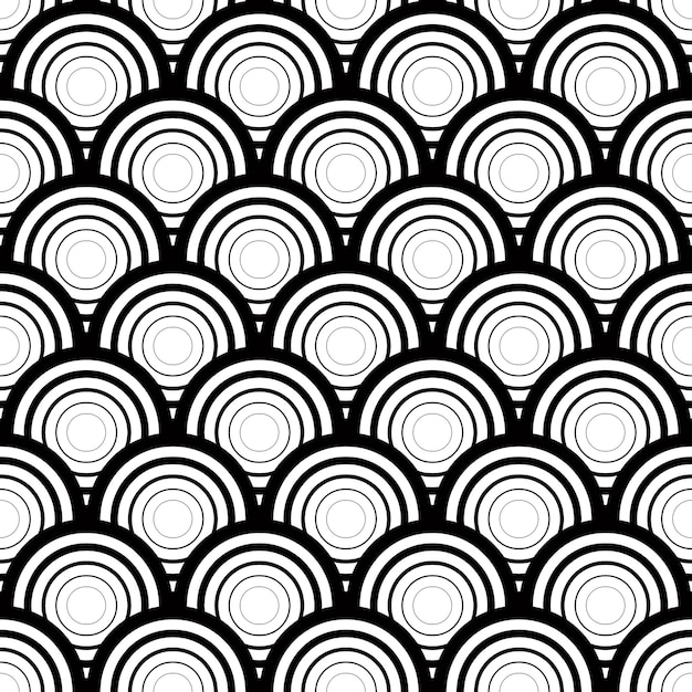 Fondo de vector geométrico blanco y negro sin costuras, patrón de vector de rayas simples, fondo preciso, editable y útil para diseño o papel tapiz.