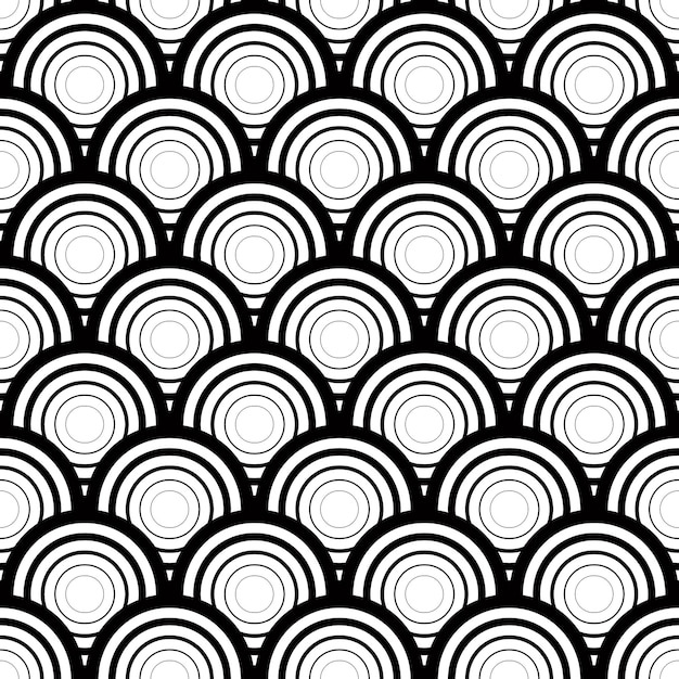 Fondo de vector geométrico blanco y negro sin costuras, patrón de vector de rayas simples, fondo preciso, editable y útil para diseño o papel tapiz.