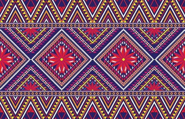 Fondo de vector geométrico con elementos étnicos tribales sacros Triángulos tradicionales geome gitano