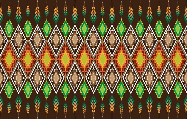 Fondo de vector geométrico con elementos étnicos tribales sacros. Triángulos tradicionales gitana geo