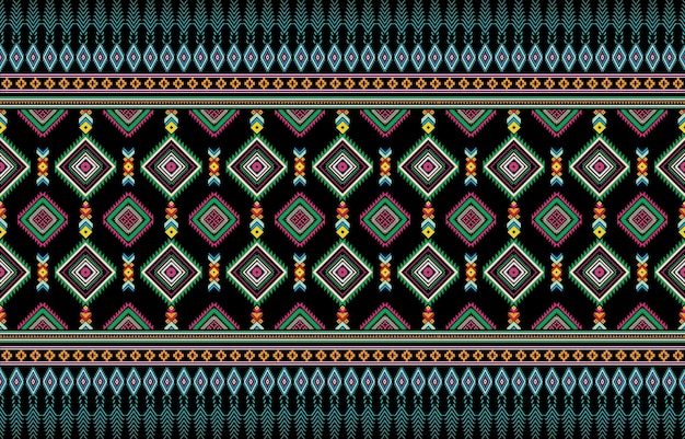 Fondo de vector geométrico con elementos étnicos tribales sacros Triángulos tradicionales gitanos