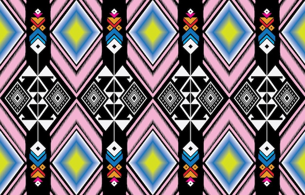 Fondo de vector geométrico con elementos étnicos tribales sacros Triángulos tradicionales gitanos