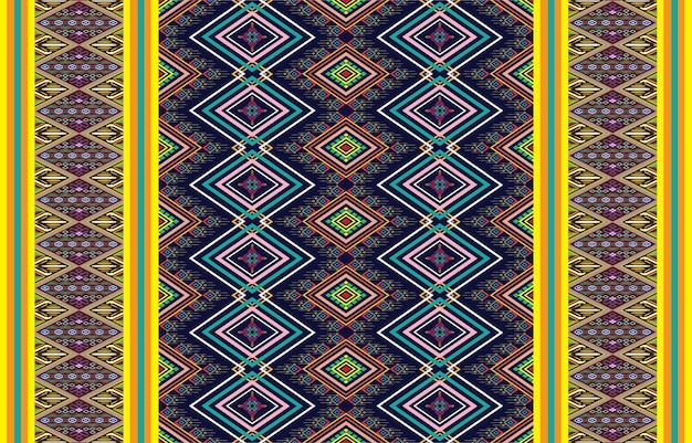 Fondo de vector geométrico con elementos étnicos tribales sacros. Triángulos tradicionales gitanos