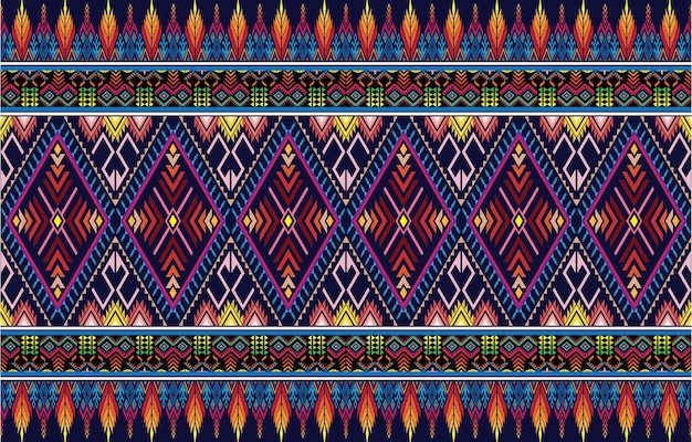 Fondo de vector geométrico con elementos étnicos tribales sacros. Triángulos tradicionales gitanos