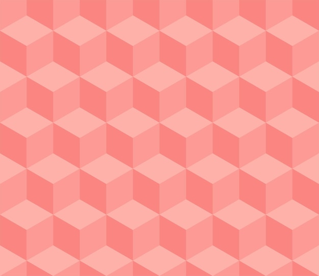 Fondo de vector geométrico Formas de cubo Ilusión óptica
