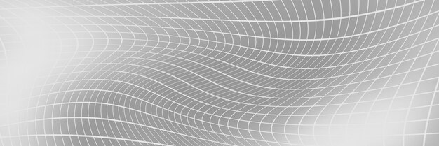 Fondo de vector gris, banner, malla distorsionada