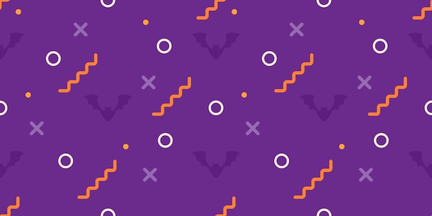 Fondo de vector de Halloween Patrón sin costuras