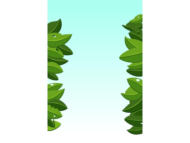 Fondo de vector de hojas verdes ilustraciones vectoriales nuevo diseño de plantilla para folleto de volante de banner o cupón
