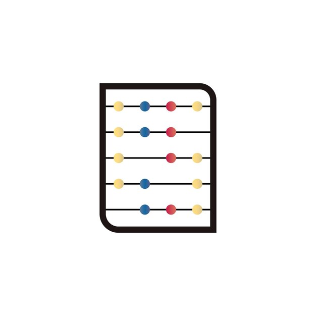 Fondo de vector de icono de ábaco