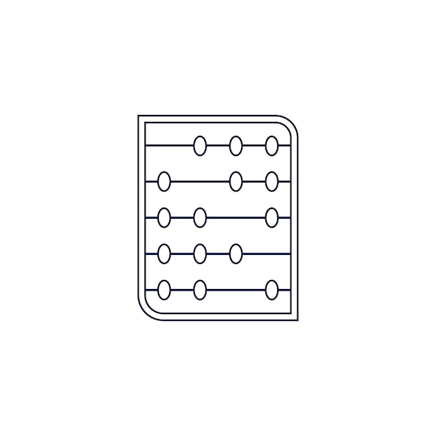 Fondo de vector de icono de ábaco