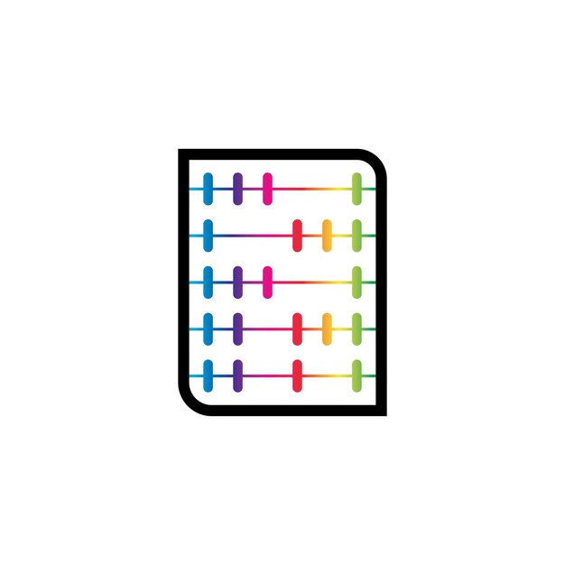 Fondo de vector de icono de ábaco