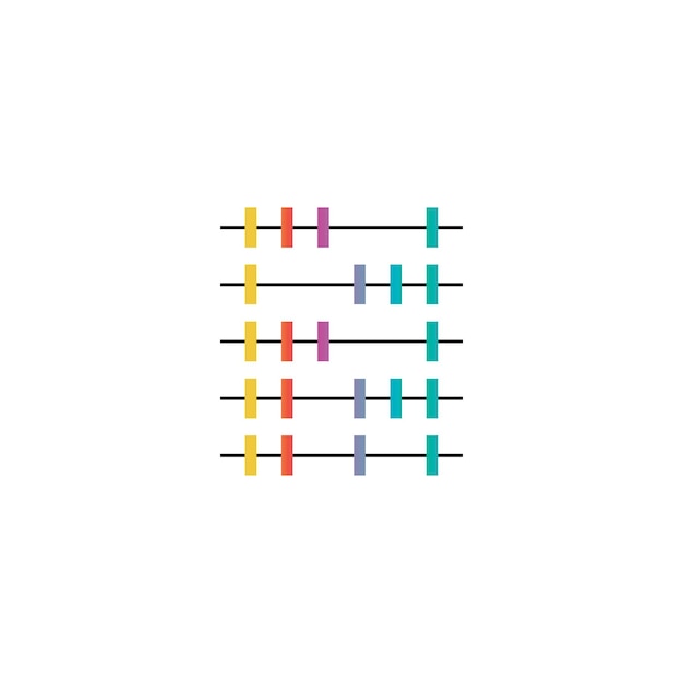 Fondo de vector de icono de ábaco