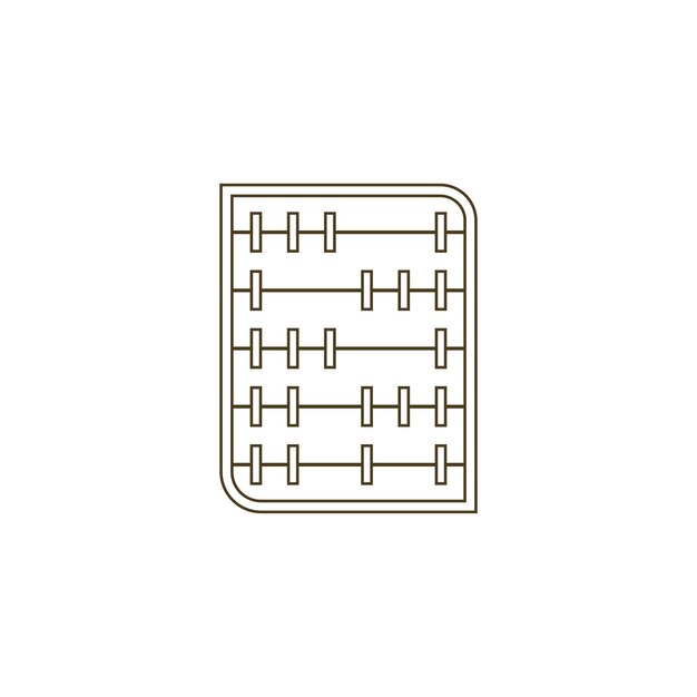 Fondo de vector de icono de ábaco