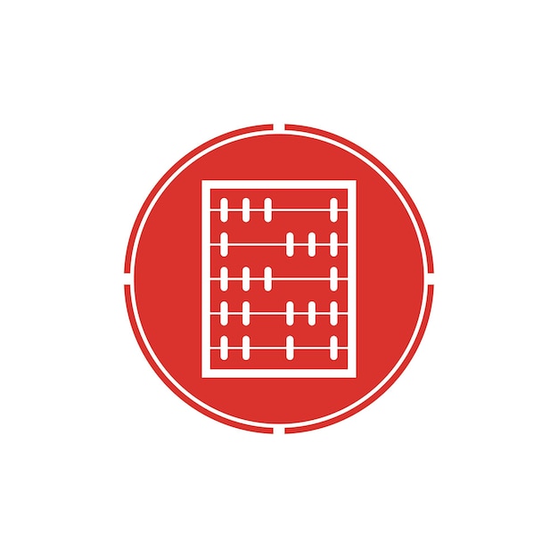 Fondo de vector de icono de ábaco