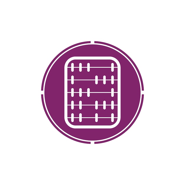 Fondo de vector de icono de ábaco