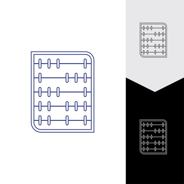 Fondo de vector de icono de ábaco