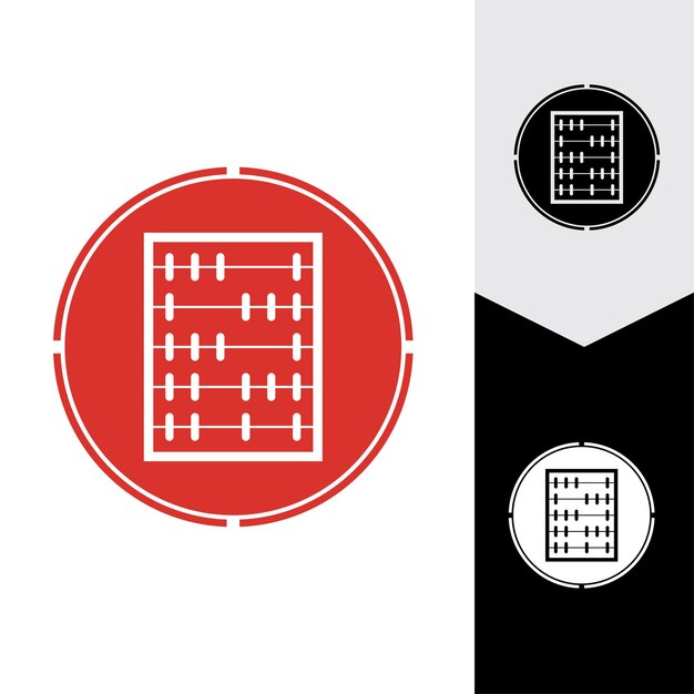 Fondo de vector de icono de ábaco