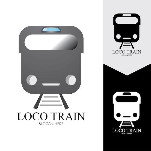 Fondo de vector de icono de tren