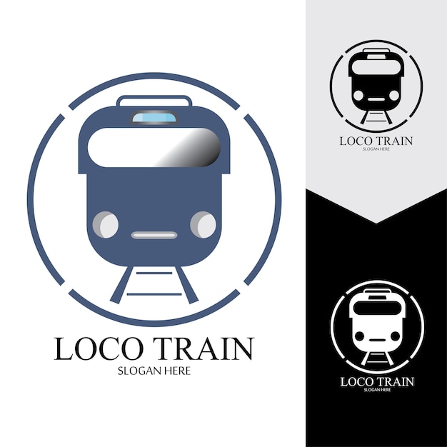 Fondo de vector de icono de tren