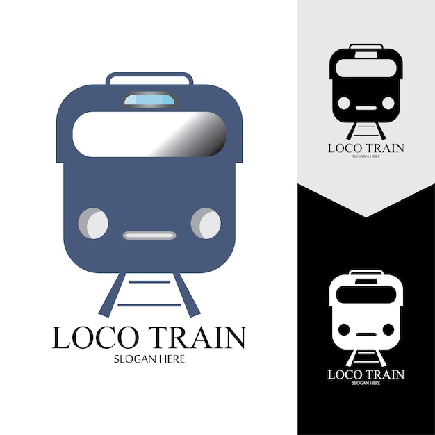 Fondo de vector de icono de tren