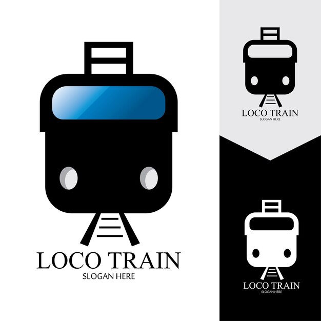 Fondo de vector de icono de tren