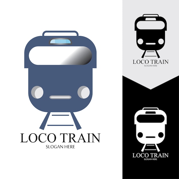 Fondo de vector de icono de tren