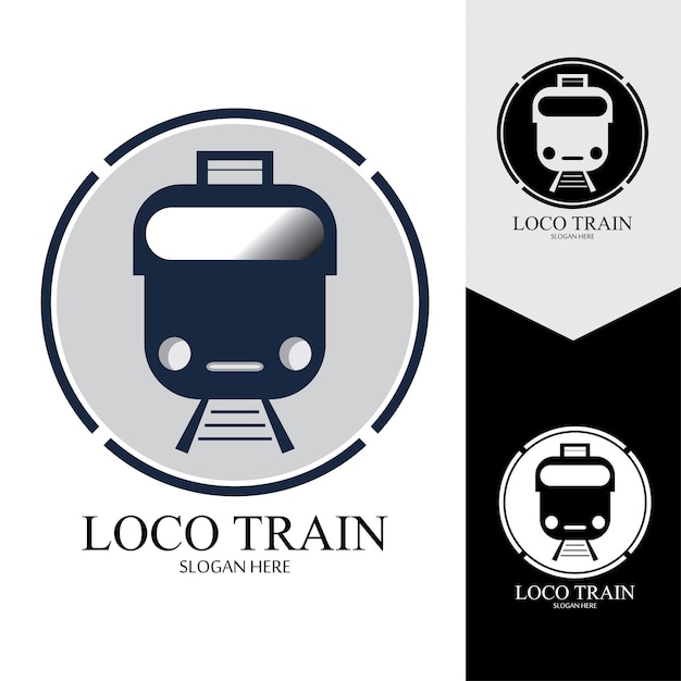 Fondo de vector de icono de tren