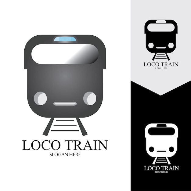 Fondo de vector de icono de tren