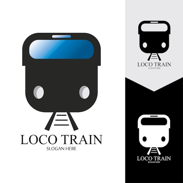 Fondo de vector de icono de tren