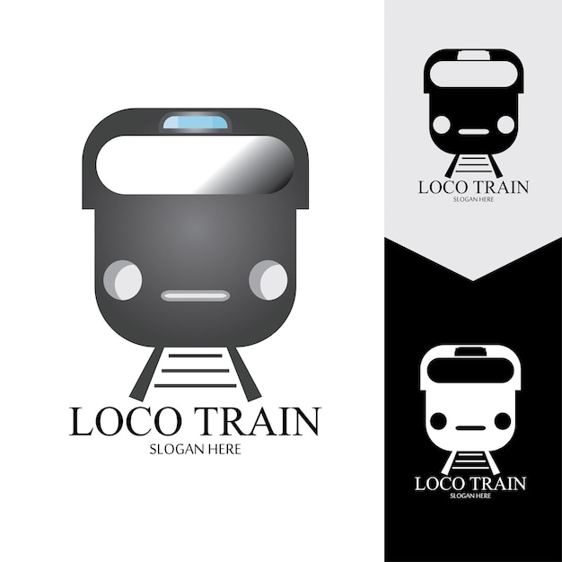 Fondo de vector de icono de tren