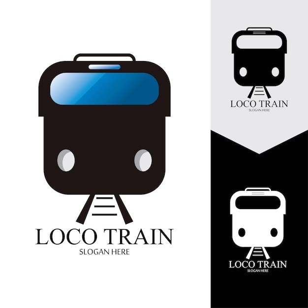 Fondo de vector de icono de tren
