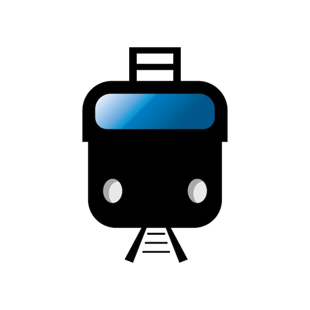 Fondo de vector de icono de tren