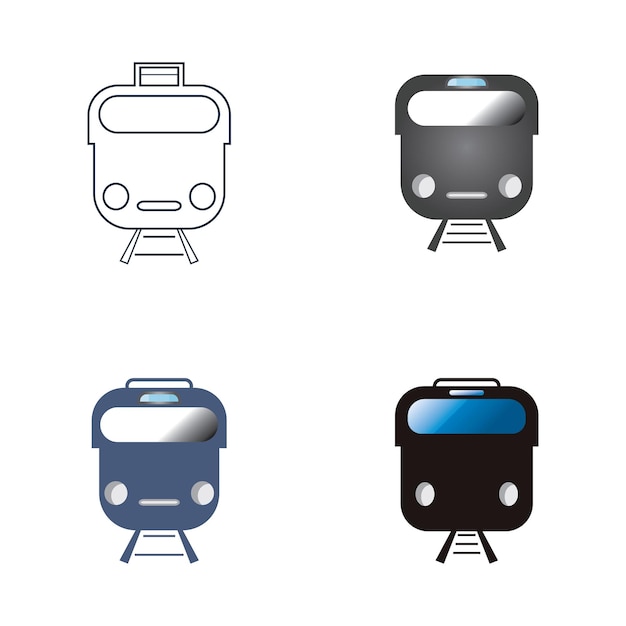 Fondo de vector de icono de tren
