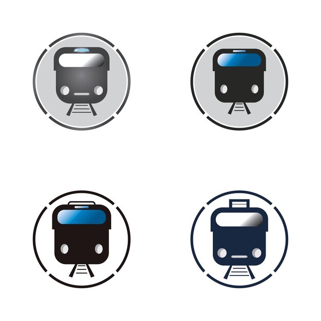 Fondo de vector de icono de tren