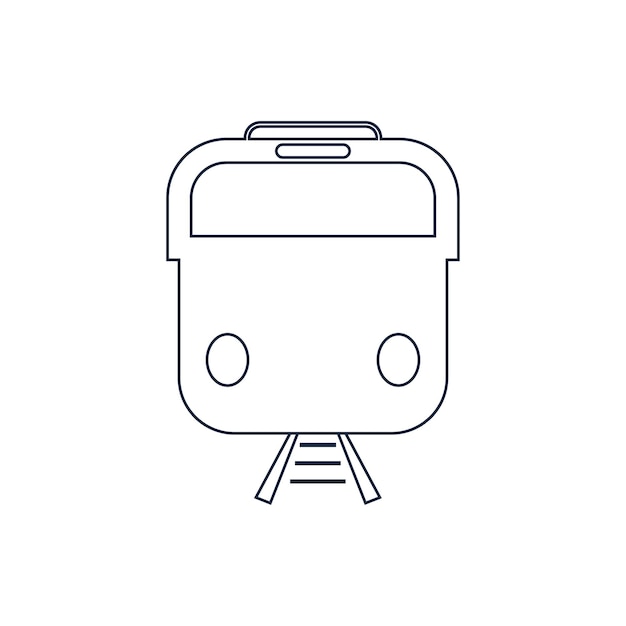 Fondo de vector de icono de tren
